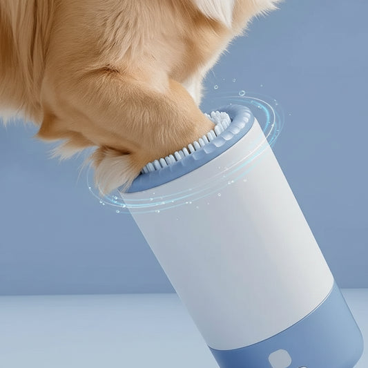 Automatischer Pfotenreiniger für Hunde & Katzen – Elektrischer Pfotenwascher, Kabellos, Leise & Wasserdicht